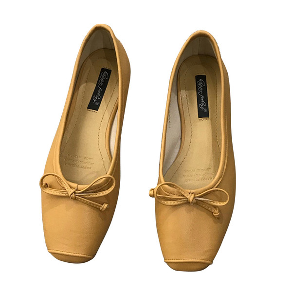 Női alkalmi cipő szalaggal - öko bőr