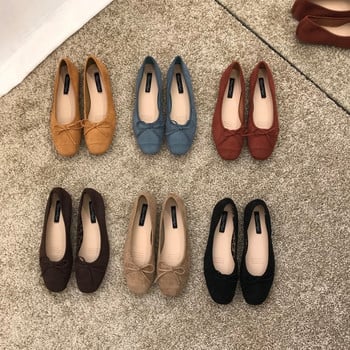 Γυναικεία παπούτσια casual με κορδέλα eco suede