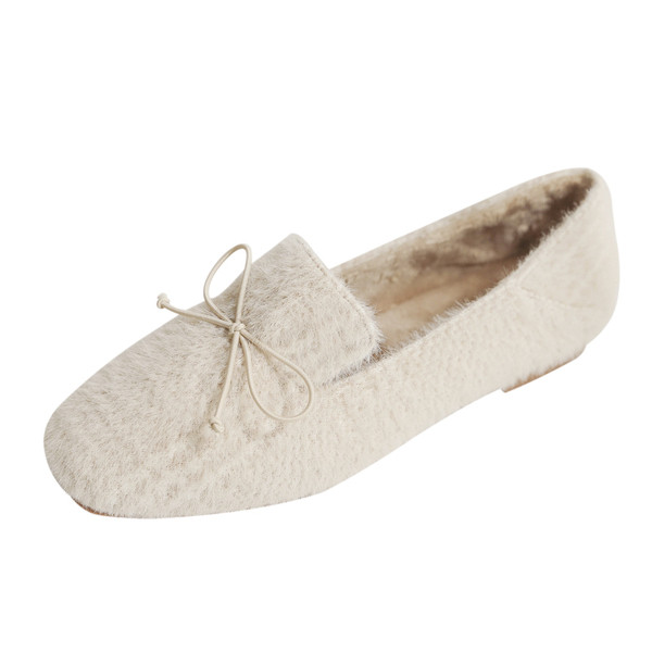 Alkalmi női cipő pehely és bézs színű szalaggal