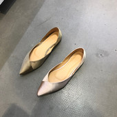 Új modell női cipő hegyes modell rózsaszín és bézs színben