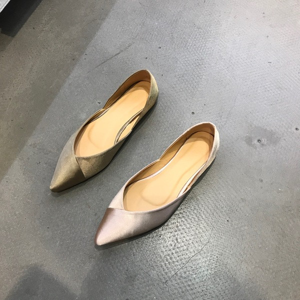 Új modell női cipő hegyes modell rózsaszín és bézs színben