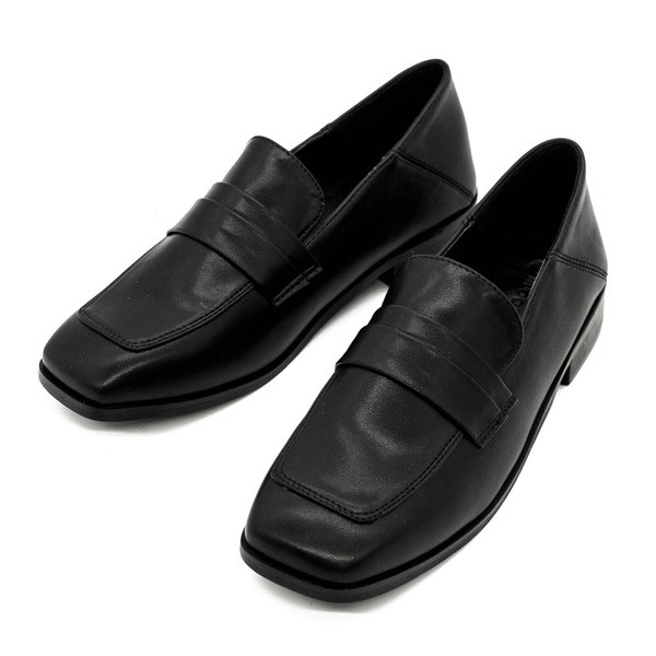 Eko bőrből készült stílusos női cipő lapos talppal - letisztult modell