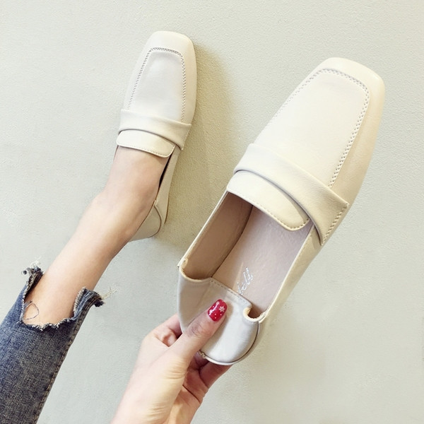 Női alkalmi cipő eko bőrből lapos talppal, két modellben