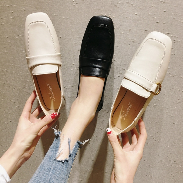 Női alkalmi cipő eko bőrből lapos talppal, két modellben