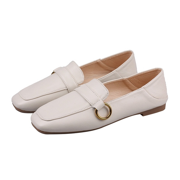 Női alkalmi cipő eko bőrből lapos talppal, két modellben