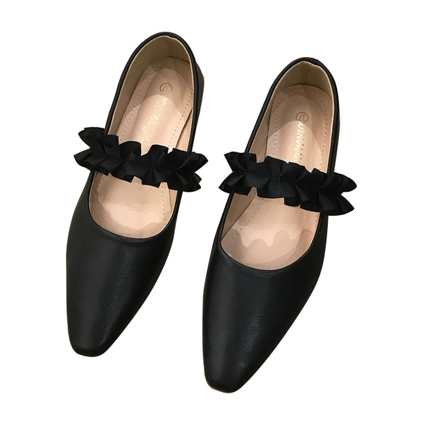 Öko bőrből készült, pántos női alkalmi cipő