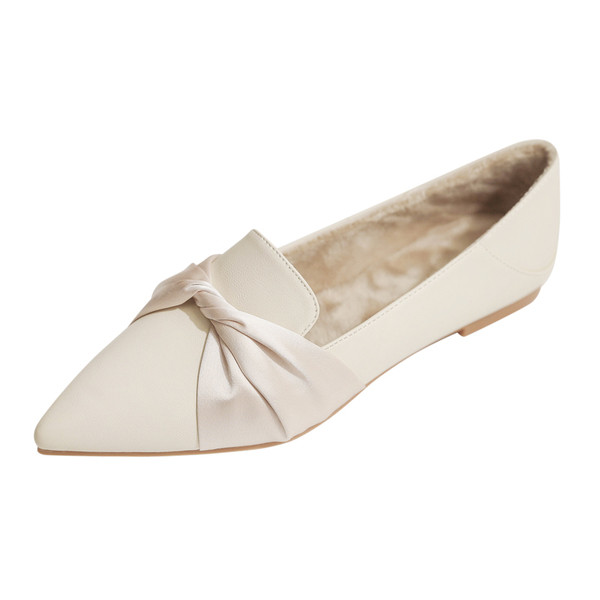 Stílusos női hegyes cipő meleg béléssel vagy anélkül