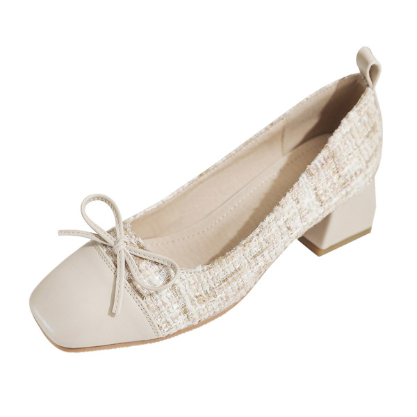 Modern női cipő alacsony sarkú szalaggal