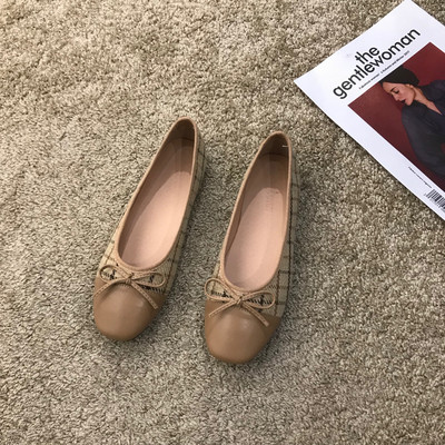 Női alkalmi cipő szalaggal - lekerekített modell