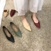 Női alkalmi cipő öko bőrből - hegyes modell