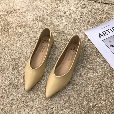 Női alkalmi cipő öko bőrből - hegyes modell