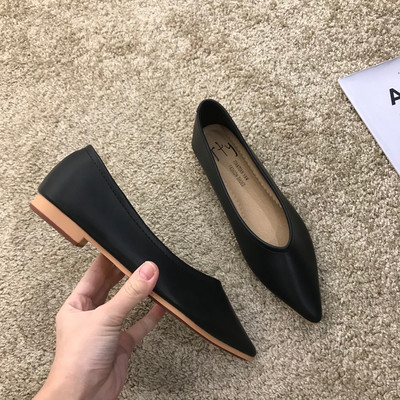 Női alkalmi cipő öko bőrből - hegyes modell