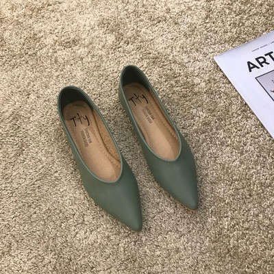 Női alkalmi cipő öko bőrből - hegyes modell