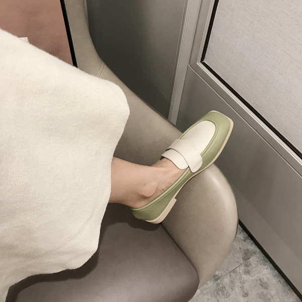 Alkalmi bőrcipő lapos talppal