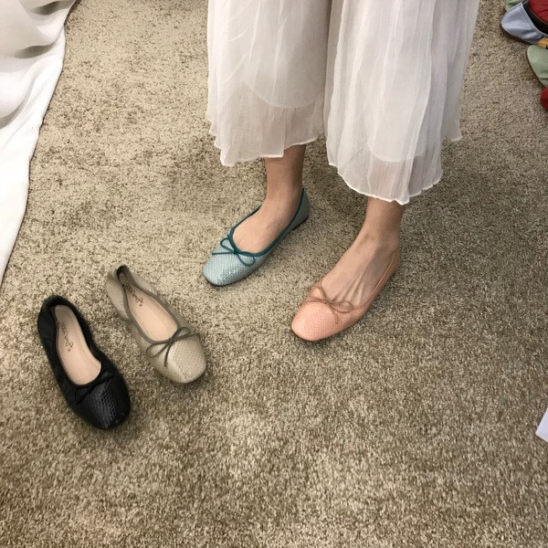 Alkalmi női cipő típusú balerina műbőrből