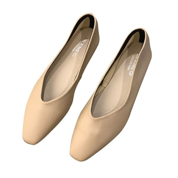 Új modell női hegyes cipő - műbőrből