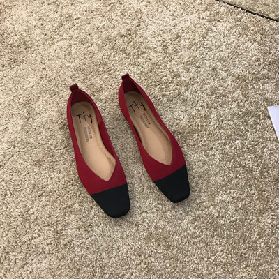 Alkalmi női cipő textilből, lapos talppal