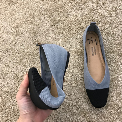 Alkalmi női cipő textilből, lapos talppal