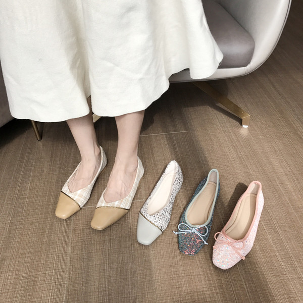 Alkalmi női cipők lapos talppal - két modell