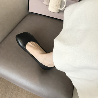 Női alkalmi cipő lapos talppal - öko bőr