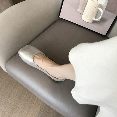 Női alkalmi cipő lapos talppal - öko bőr