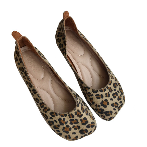 Női alkalmi cipő lapos talppal - öko bőr