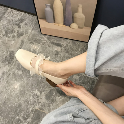 Női alkalmi cipő lekerekített eko bőrből készült modell vastag sarokkal több modellben