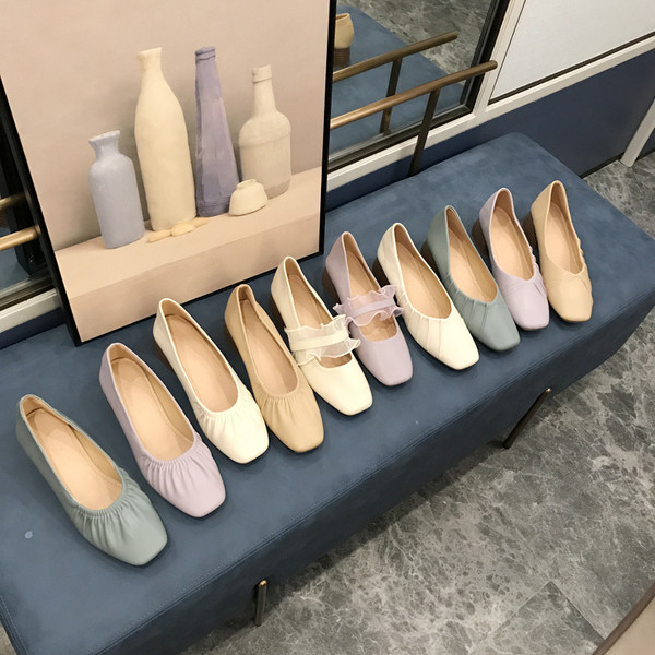 Női alkalmi cipő lekerekített eko bőrből készült modell vastag sarokkal több modellben