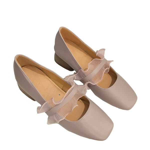 Női alkalmi cipő lekerekített eko bőrből készült modell vastag sarokkal több modellben