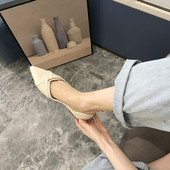 Alkalmi női hegyes cipő három modellben - lapos talp