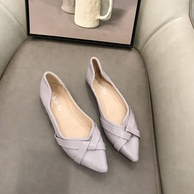 Alkalmi női hegyes cipő három modellben - lapos talp