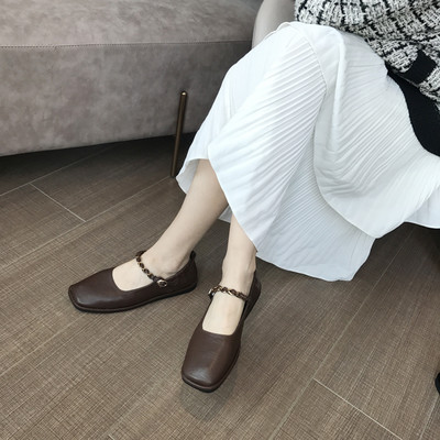 Γυναικεία casual παπούτσια από οικολογικό δέρμα - με επίπεδη σόλα