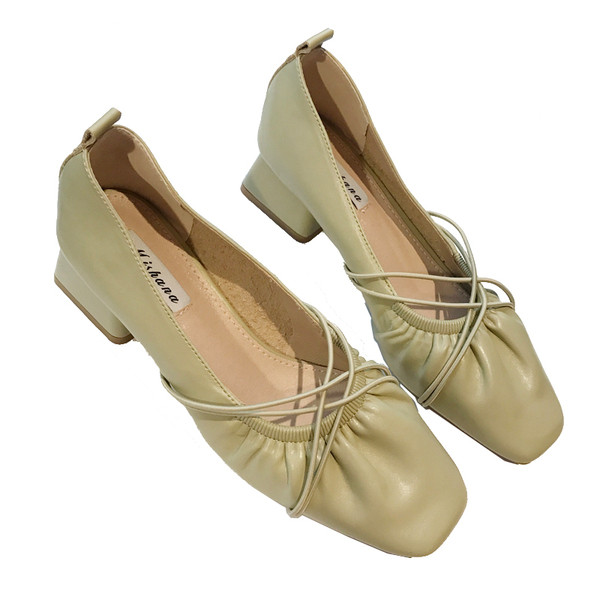 Öko bőrből készült női cipők új modellje több modellben