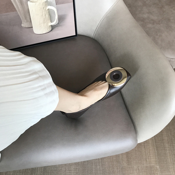 Νέο μοντέλο γυναικεία έκο δερμάτινα παπούτσια  με επίπεδη σόλα