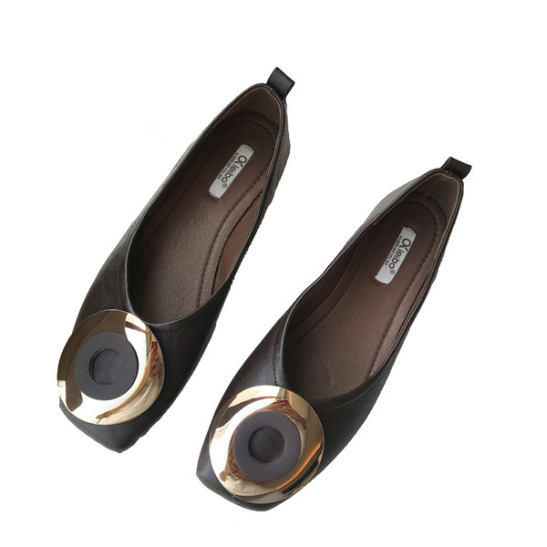 Νέο μοντέλο γυναικεία έκο δερμάτινα παπούτσια  με επίπεδη σόλα