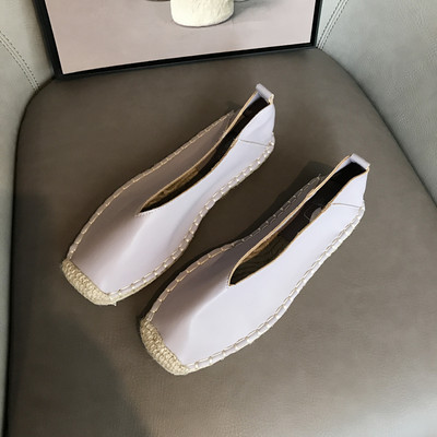 Alkalmi női bőrcipő lapos talppal több színben