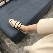 Női alkalmi mokaszinok, lapos talppal