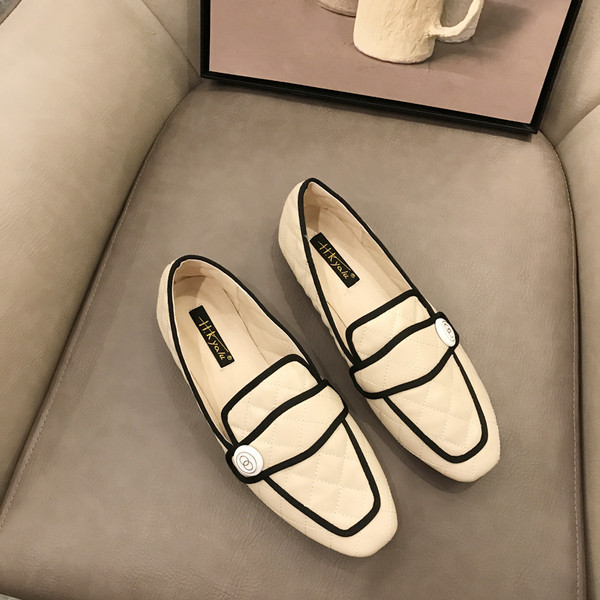 Női alkalmi mokaszinok, lapos talppal