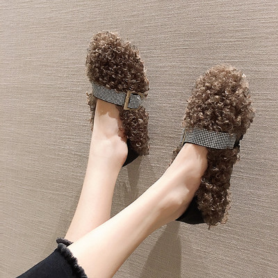 Női pehely alkalmi cipő csattal