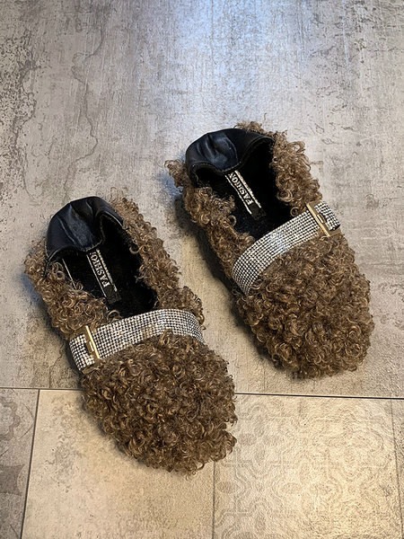 Női pehely alkalmi cipő csattal