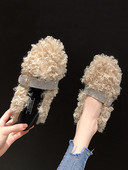 Modern női pehelycipő kövekkel és csattal