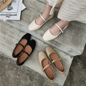 Női alkalmi cipő eko bőrből, pánttal és csattal