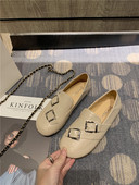 Női alkalmi cipő eko bőrből, fém csatokkal