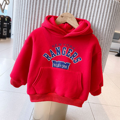 Hanorac zilnic pentru copii cu glugă și buzunar potrivit pentru fete și băieți