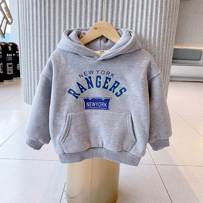 Hanorac zilnic pentru copii cu glugă și buzunar potrivit pentru fete și băieți