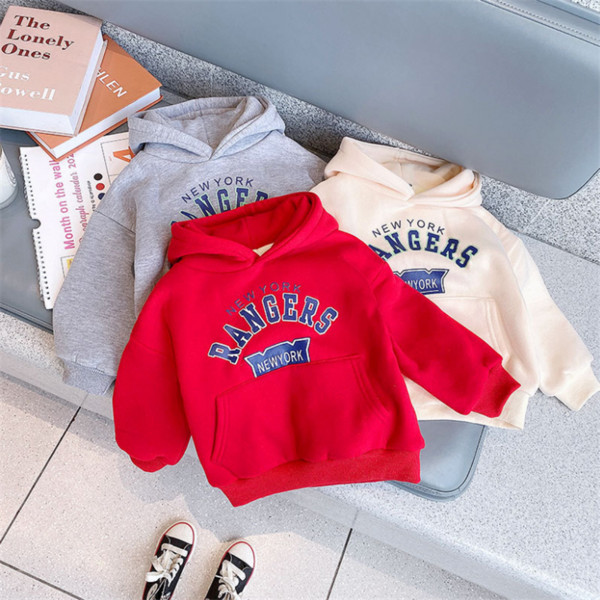 Hanorac zilnic pentru copii cu glugă și buzunar potrivit pentru fete și băieți