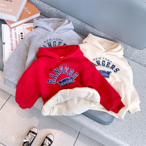 Hanorac zilnic pentru copii cu glugă și buzunar potrivit pentru fete și băieți