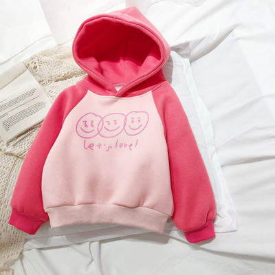 Sport gyerek pulóver kapucnival és különféle alkalmazásokkal