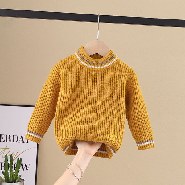 Alkalmi gyerek pulóver lányoknak ovális nyakkivágással