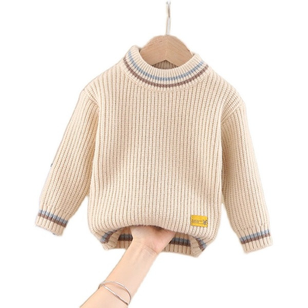 Alkalmi gyerek pulóver lányoknak ovális nyakkivágással